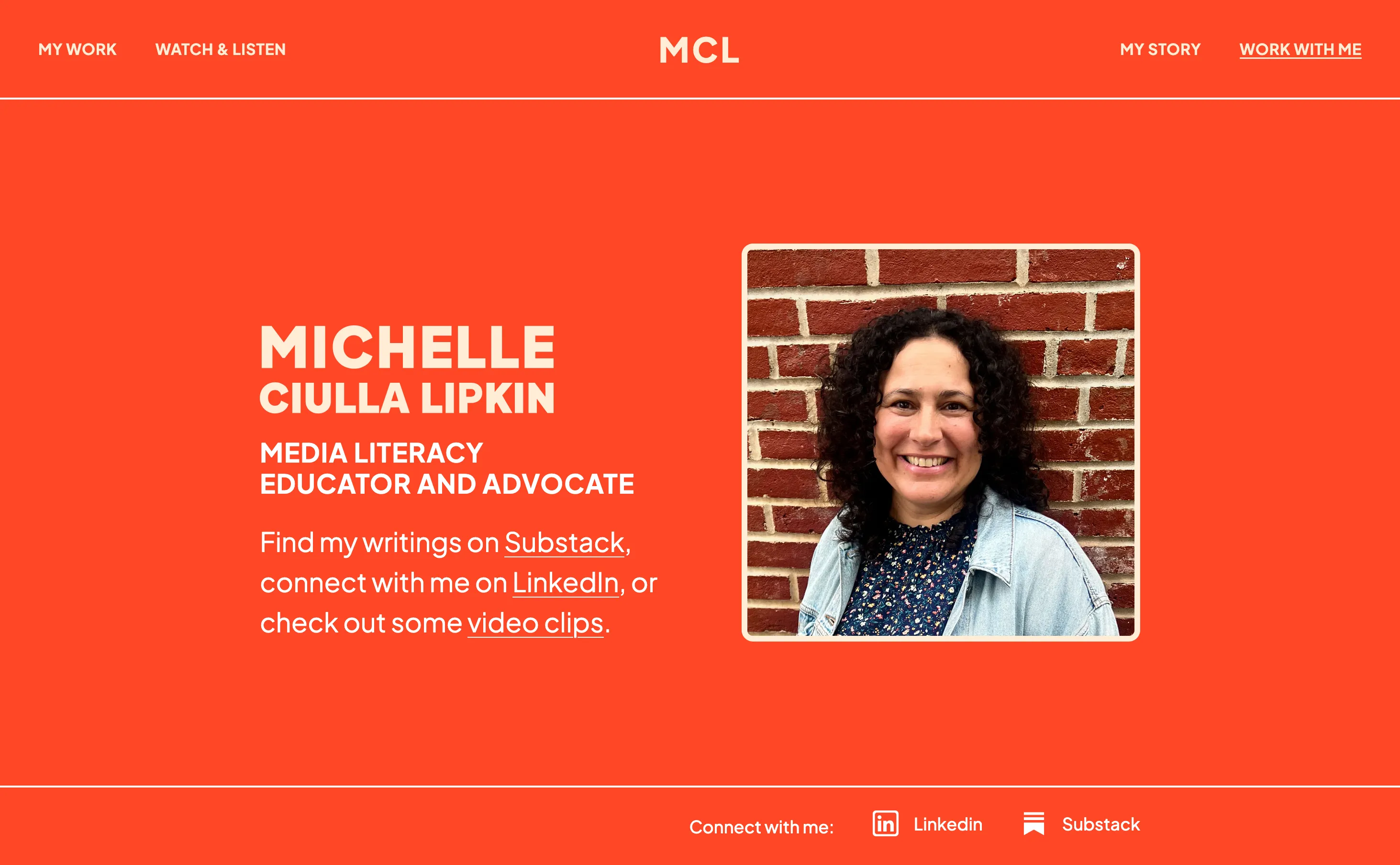 Michelle Ciulla Lipkin home page of website