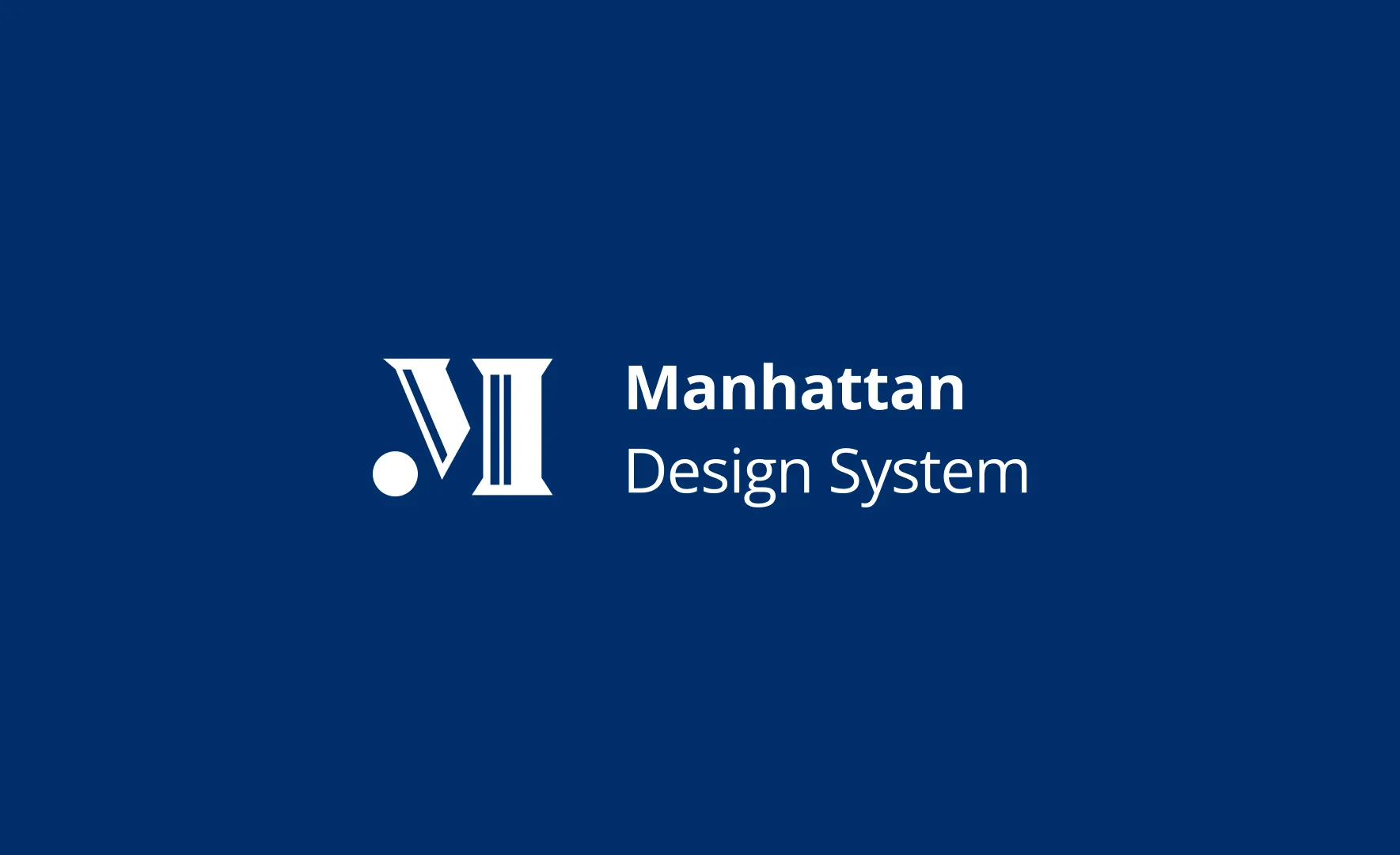 A Tile component from the Manhattan design system library on a grid background